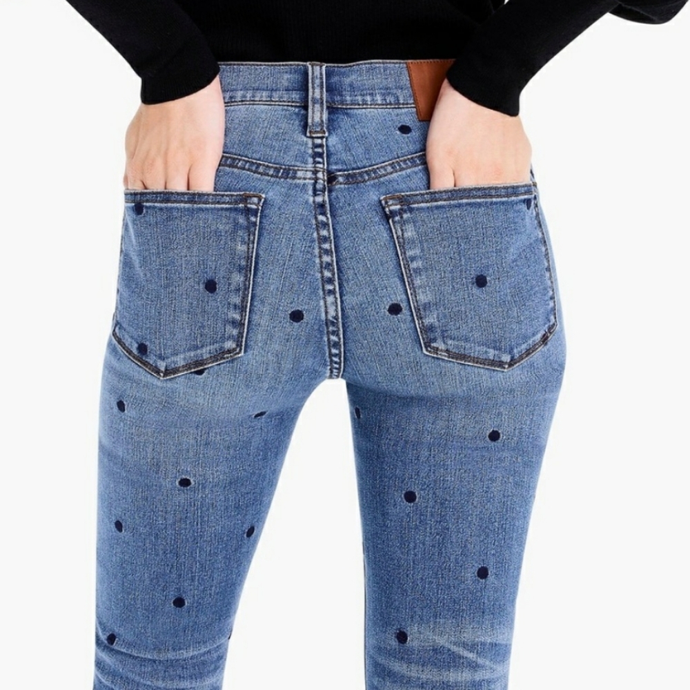 J. Crew High-Rise Toothpick Jeans, Sz 30